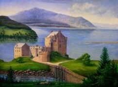 eilean donan castle oil painting by fred marsh