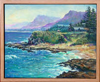 little austi beach painting sydney australia