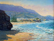 Painting of sharkies beach Coledale